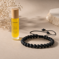 Kit Saphale Noir - Roll-on apaisant et bracelet diffuseur noir