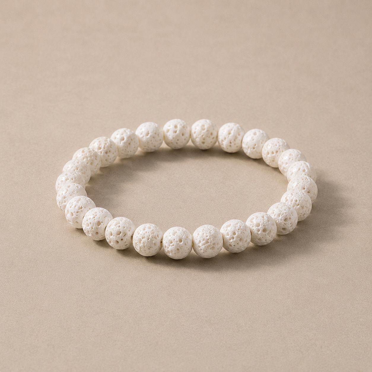 Bracelet diffuseur huiles essentielles blanc